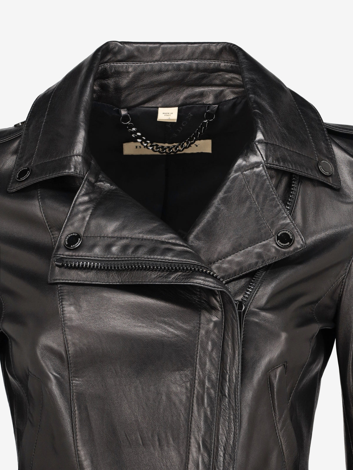 Burberry Classic Leather Biker Jacket W7426.14  Burberry 