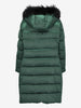 Vintage Green Puffer Coat with Fur-Trim Hood CVM26.6.132  Caractēre 