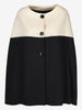 Flavio Castellani Elegant Black and White Cape CVM26.22.25  Vintage 