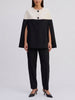 Flavio Castellani Elegant Black and White Cape CVM26.22.25  Vintage 