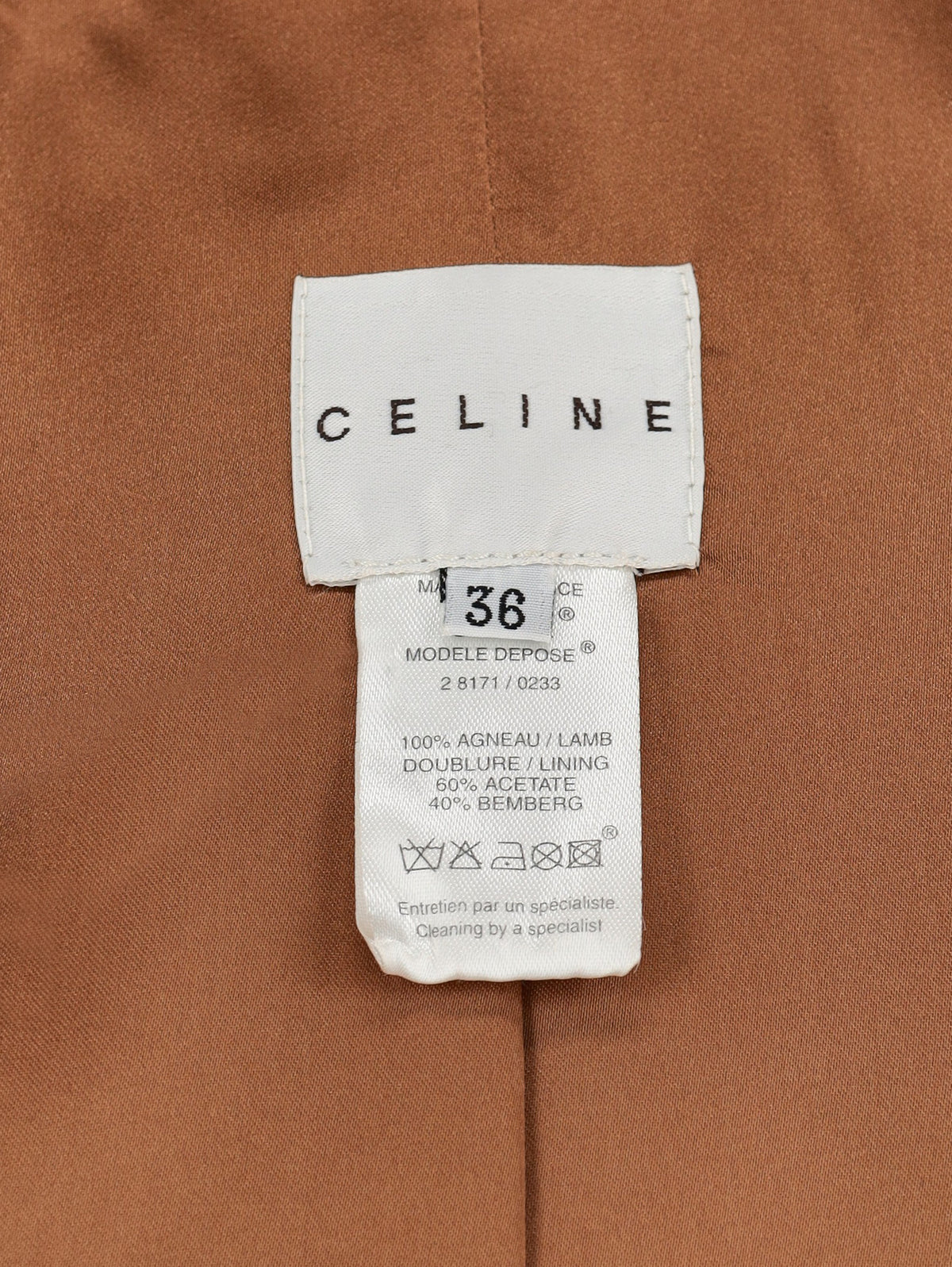 Celine Leather Trench Coat MR161024.19  Celine 