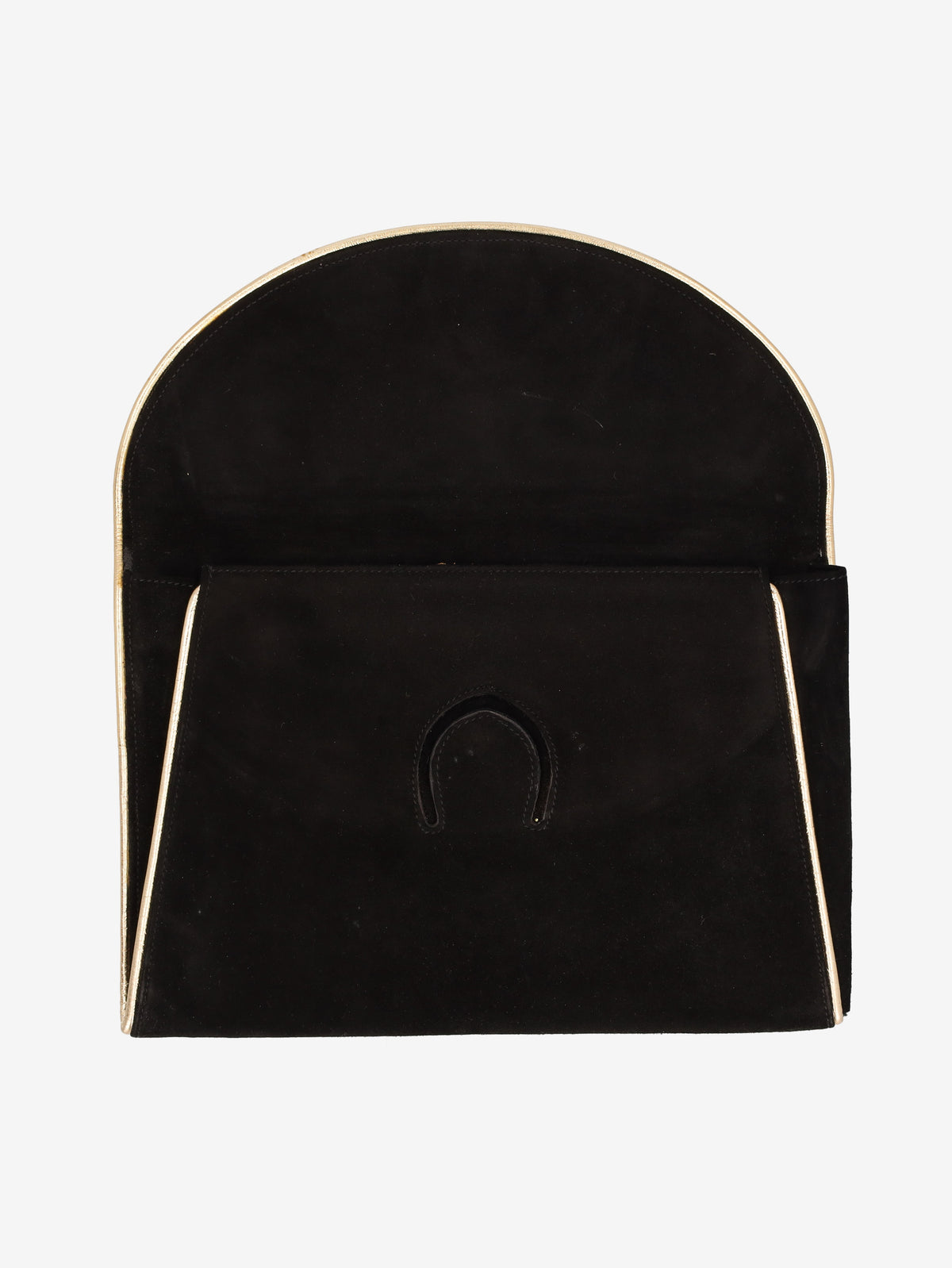 Chloé Black Leather Handbag with Gold-Tone Trim W2926.51  Chloé 