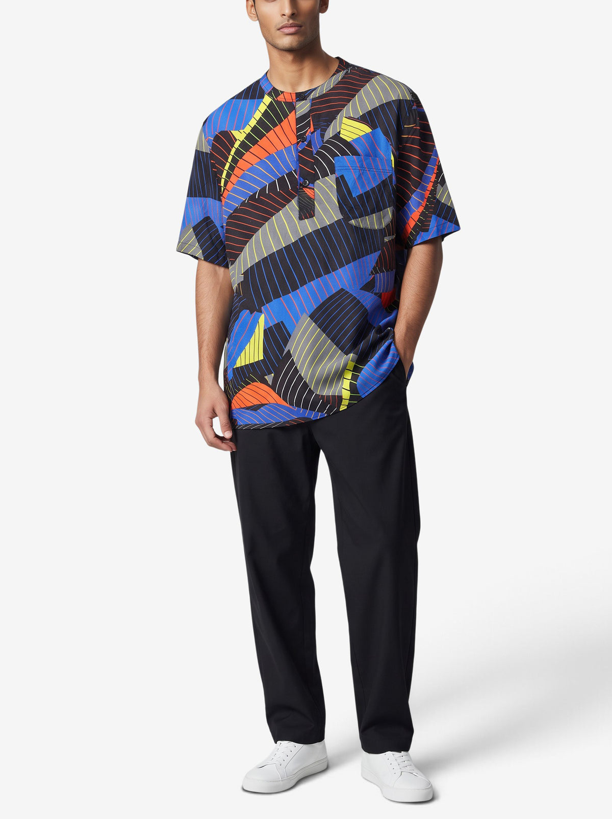 Christopher Kane Multicolor Geometric Silk Shirt W29092026.1  Christopher kane 