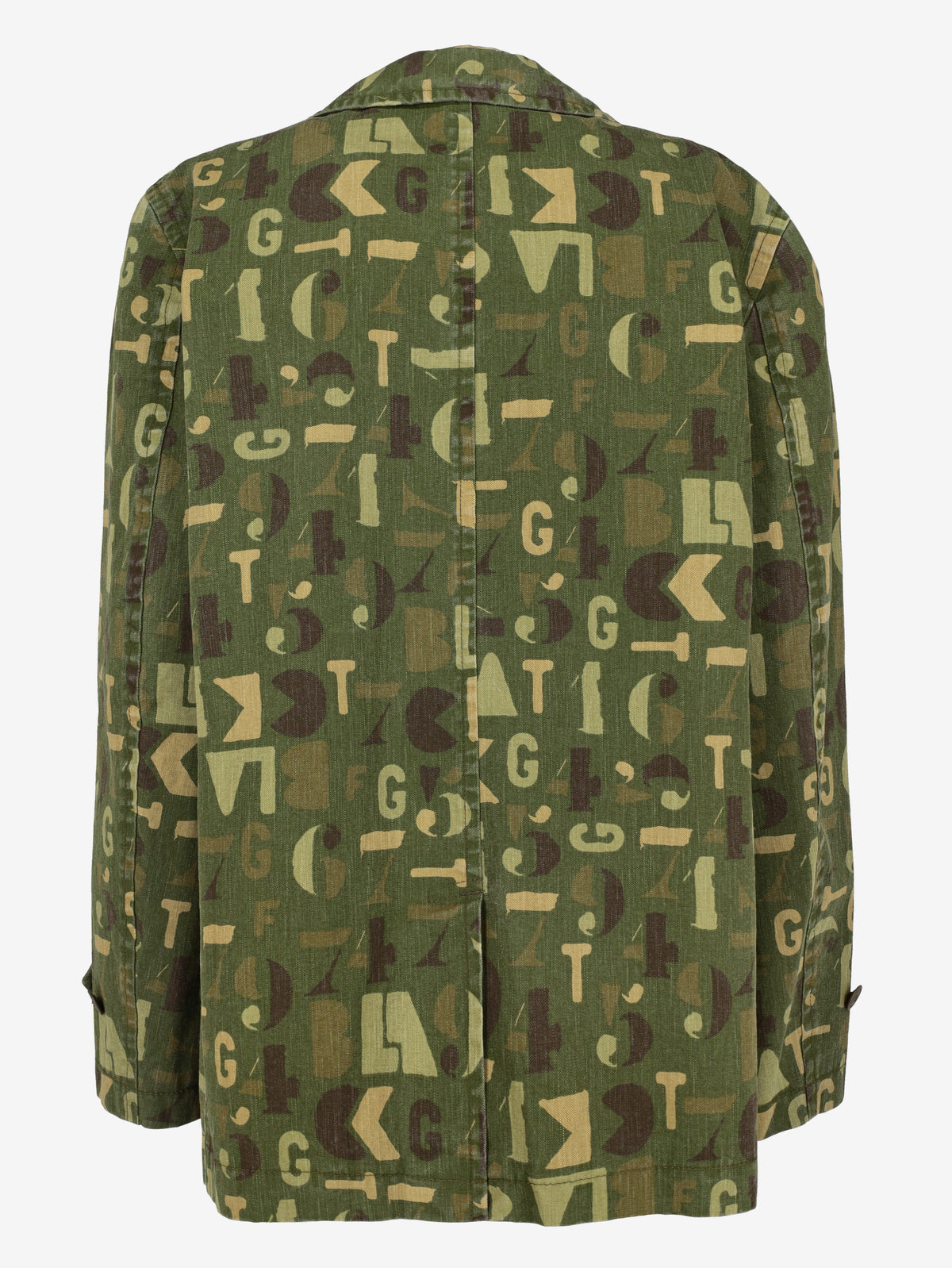 Comme des Garçons Letter Pattern Double-Breasted Jacket W051026.5  Comme des Garçons 