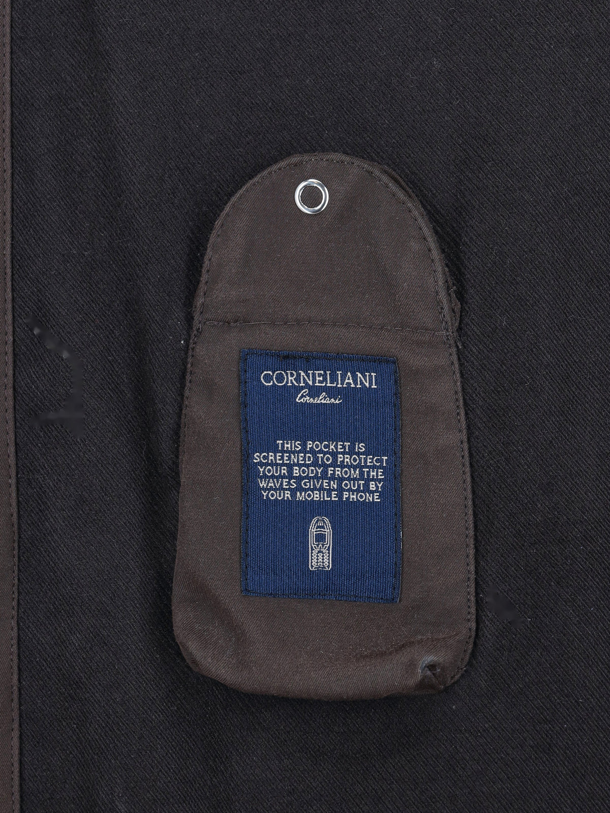 Vintage Brown Mid-Length Coat MU260921.106  Corneliani 