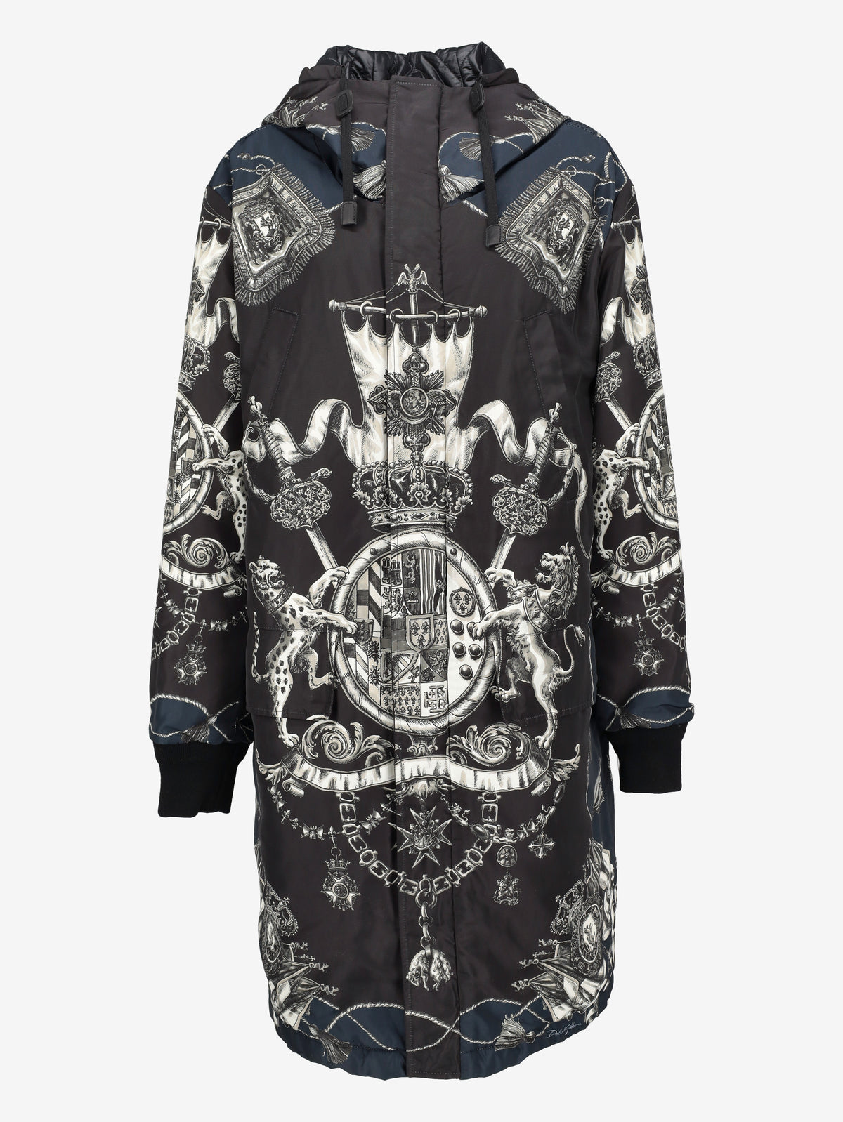 Dolce & Gabbana Monogram Print Long Parka CVM26.22.57  Dolce & Gabbana 