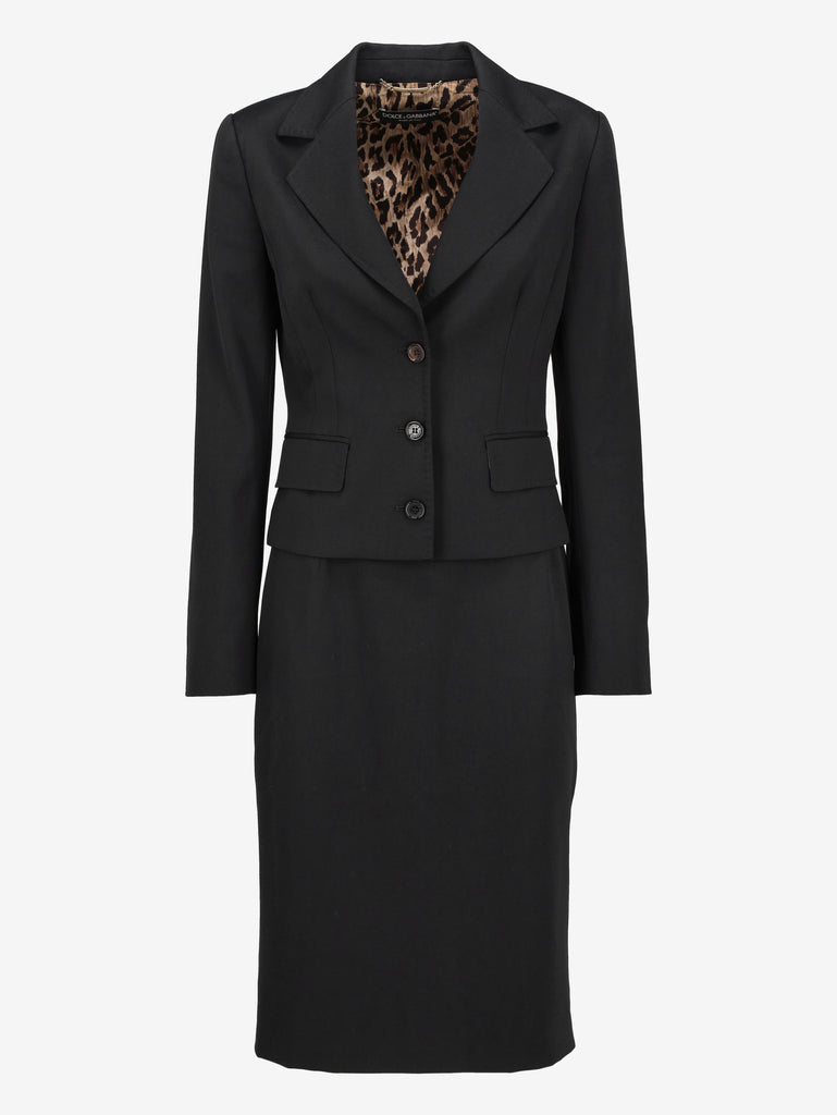 Dolce & Gabbana Vintage Wool-Blend Skirt Suit W191026.18  Dolce & Gabbana 