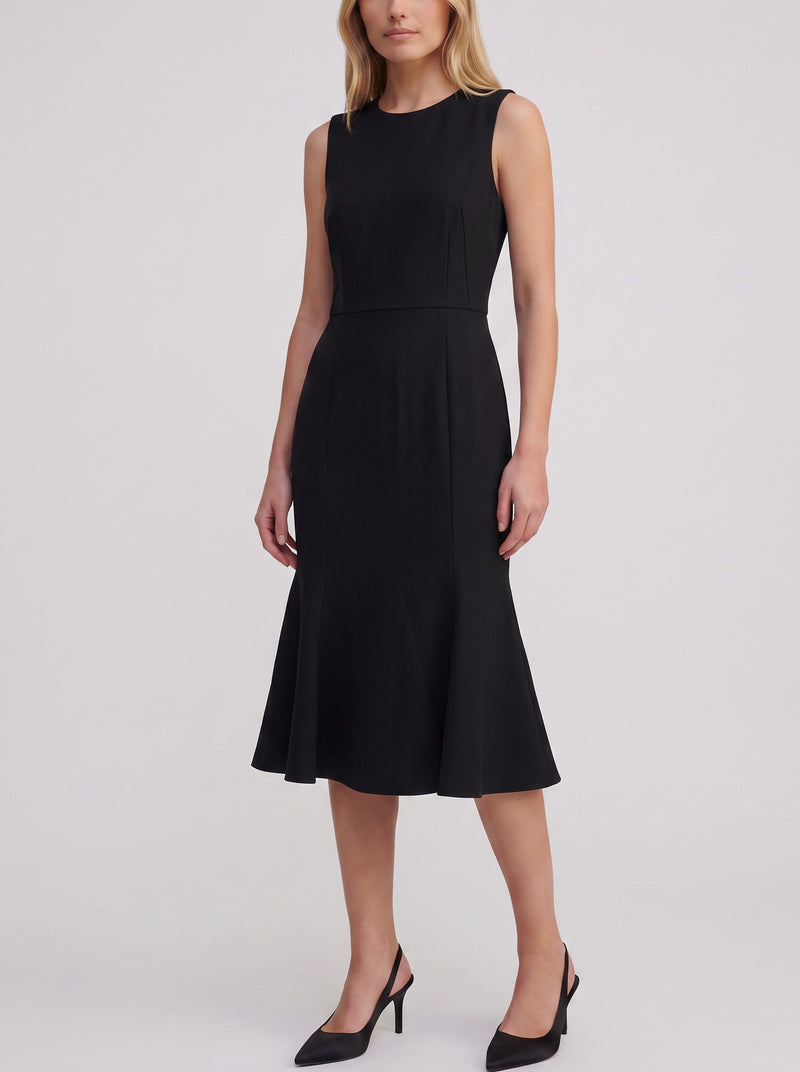 Dolce & Gabbana Black Open-Back Day Dress W2926.10  Dolce & Gabbana 