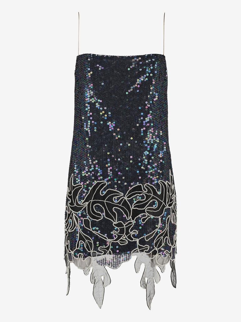 Dsquared2 Pearls & Flowers Embellished Sequin Mini Dress CVM26.23.1  Dsquared² 