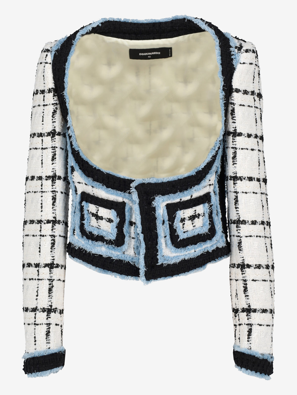 Dsquared2 Bouclé Cropped Bustier Jacket CVM26.23.30  Dsquared² 