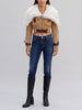 Dsquared2 AW23 Runway Shearling Corduroy Jacket with Belt Detail CVM26.23.37  Dsquared² 