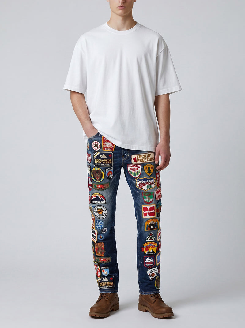 Dsquared2 Dark White Sprinkle Wash 642 Jeans CVM26.23.45  Dsquared² 