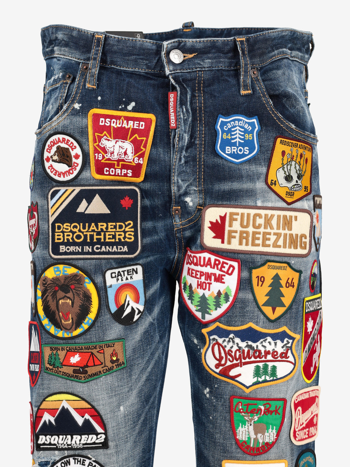 Dsquared2 Dark White Sprinkle Wash 642 Jeans CVM26.23.45  Dsquared² 