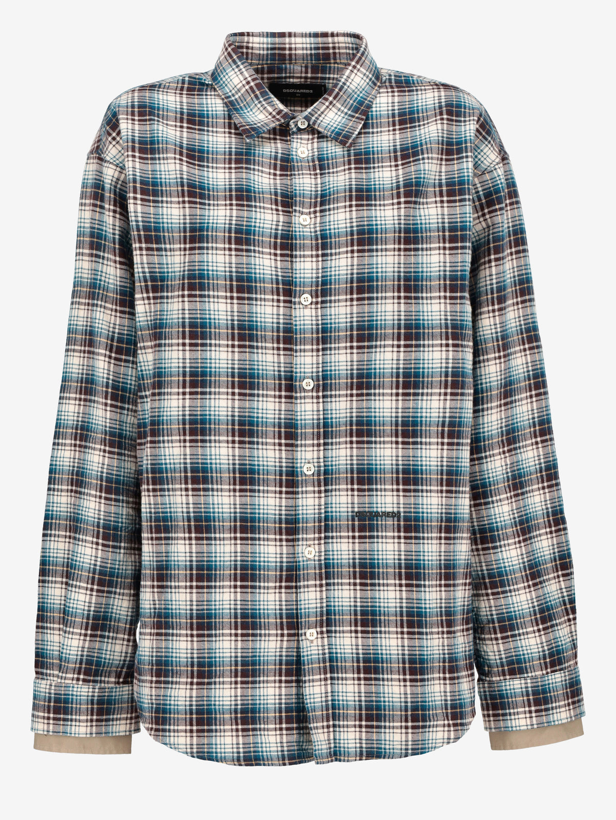DSQUARED2 Layered Sleeves Checked Shirt CVM26.23.47  Dsquared² 