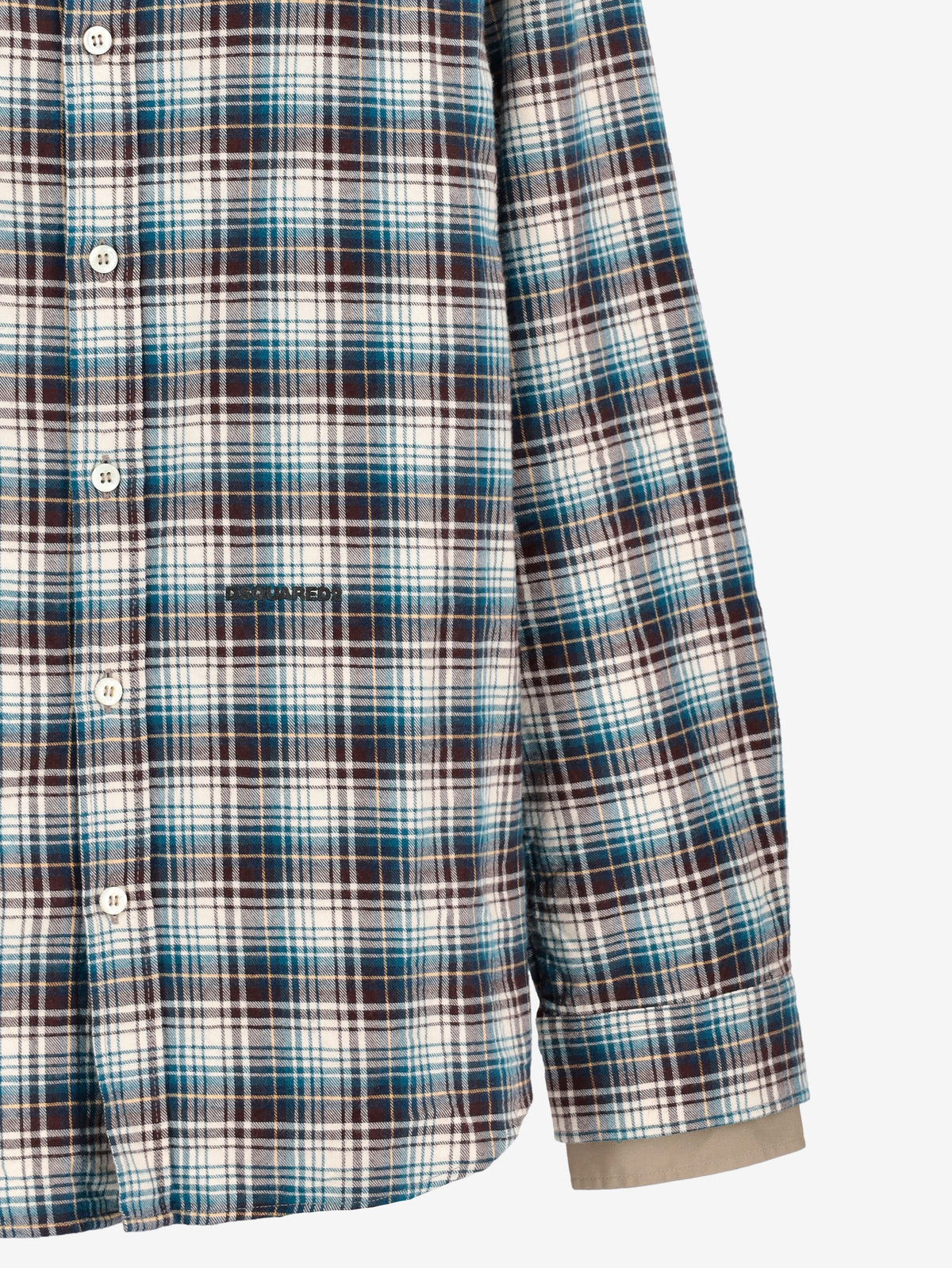 DSQUARED2 Layered Sleeves Checked Shirt CVM26.23.47  Dsquared² 