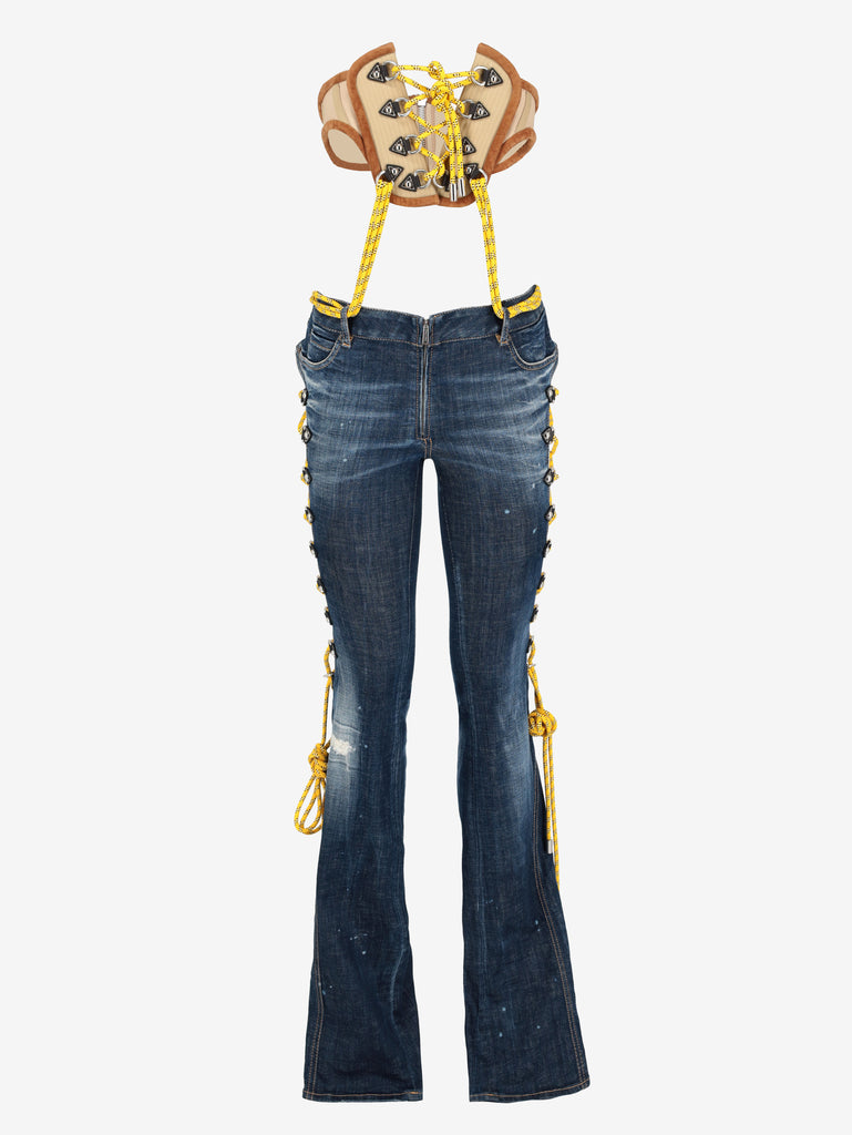 Dsquared2 Stretch Denim Hiking Trumpet Jeans CVM26.23.4  Dsquared² 