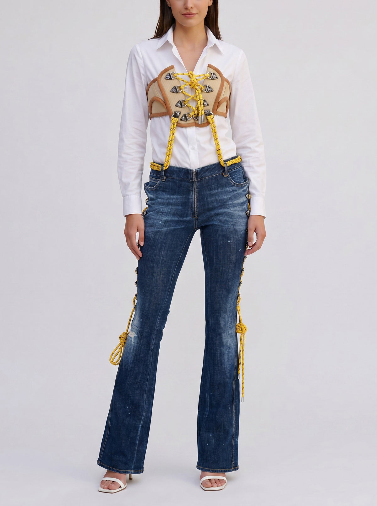 Dsquared2 Stretch Denim Hiking Trumpet Jeans CVM26.23.4  Dsquared² 