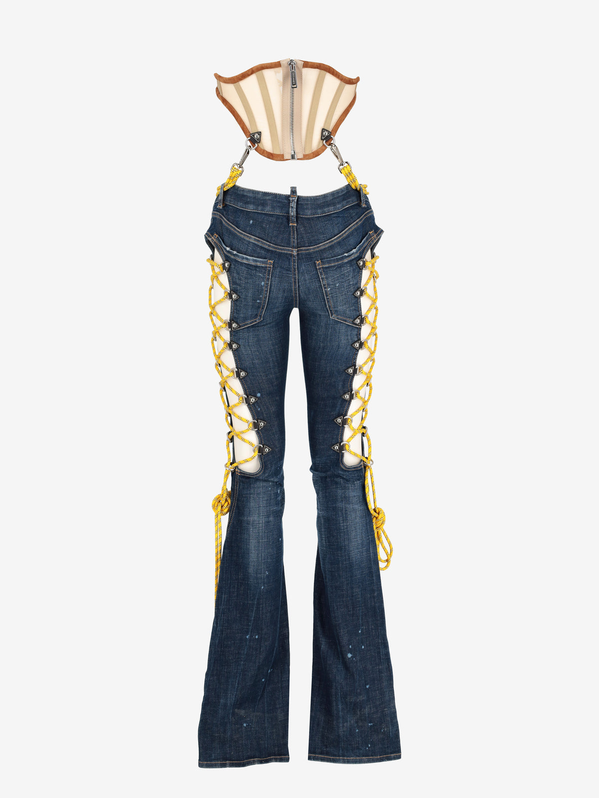 Dsquared2 Stretch Denim Hiking Trumpet Jeans CVM26.23.4  Dsquared² 