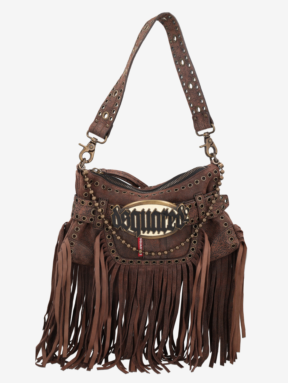 Dsquared2 Gothic Belt Bag in Leather with Chain Strap CVM26.23.90  Dsquared² 