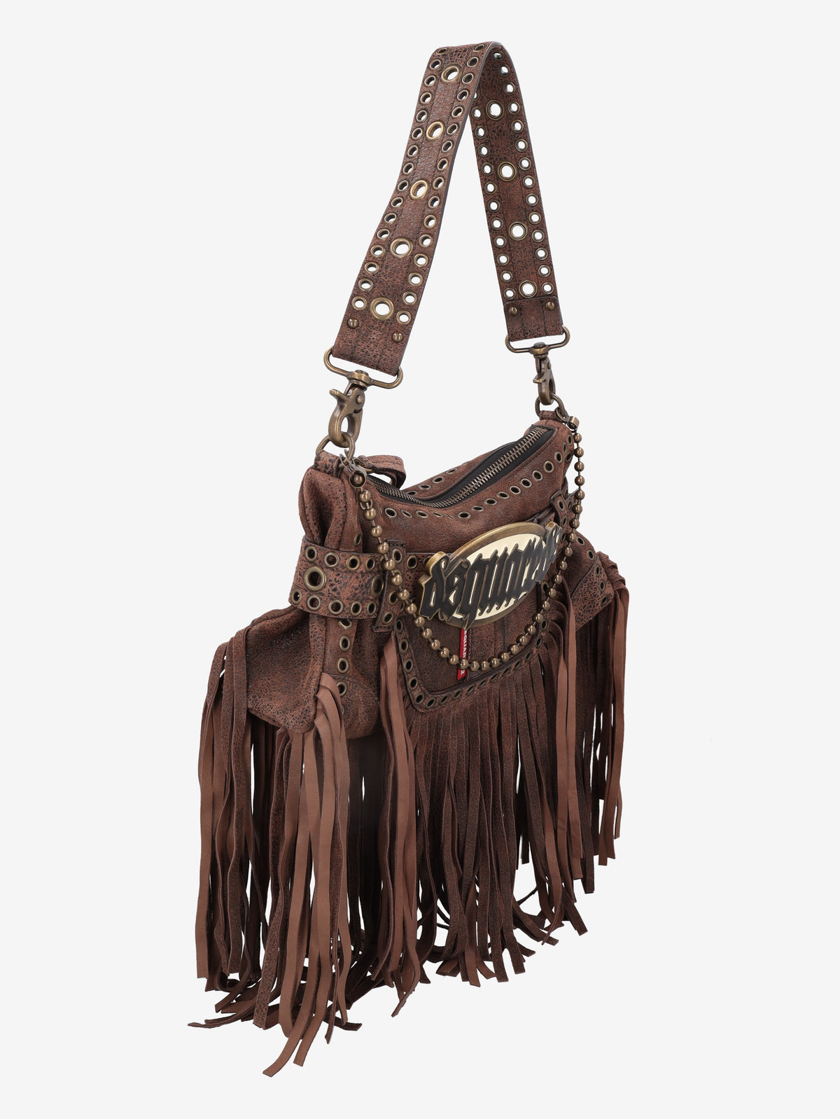 Dsquared2 Gothic Belt Bag in Leather with Chain Strap CVM26.23.90  Dsquared² 