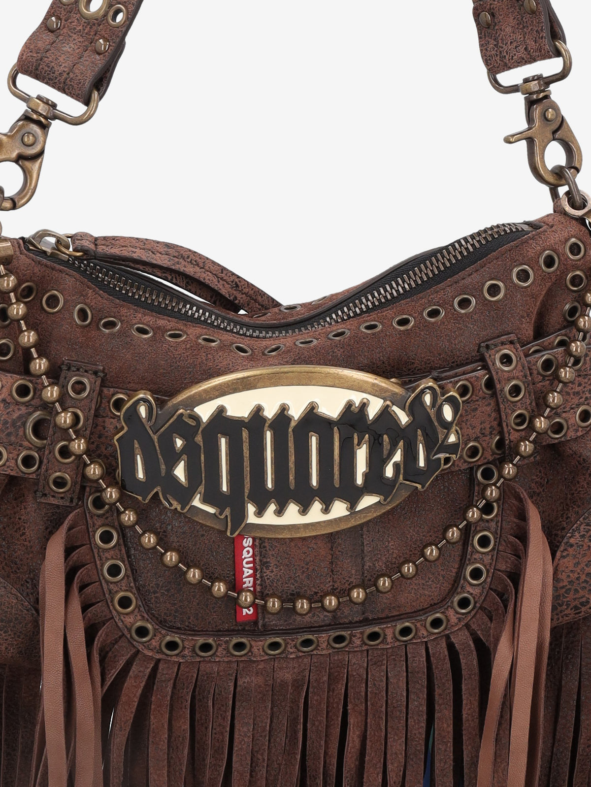 Dsquared2 Gothic Belt Bag in Leather with Chain Strap CVM26.23.90  Dsquared² 