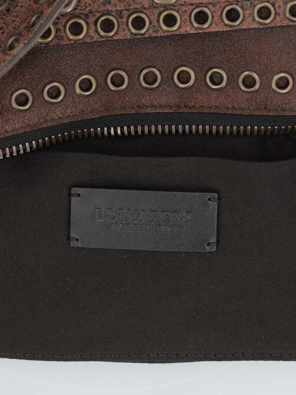 Dsquared2 Gothic Belt Bag in Leather with Chain Strap CVM26.23.90  Dsquared² 