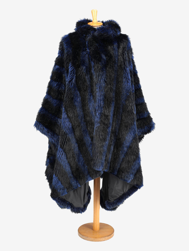 Emporio Armani Faux Fur Oversized Cape CVM24.84.13  Emporio Armani 