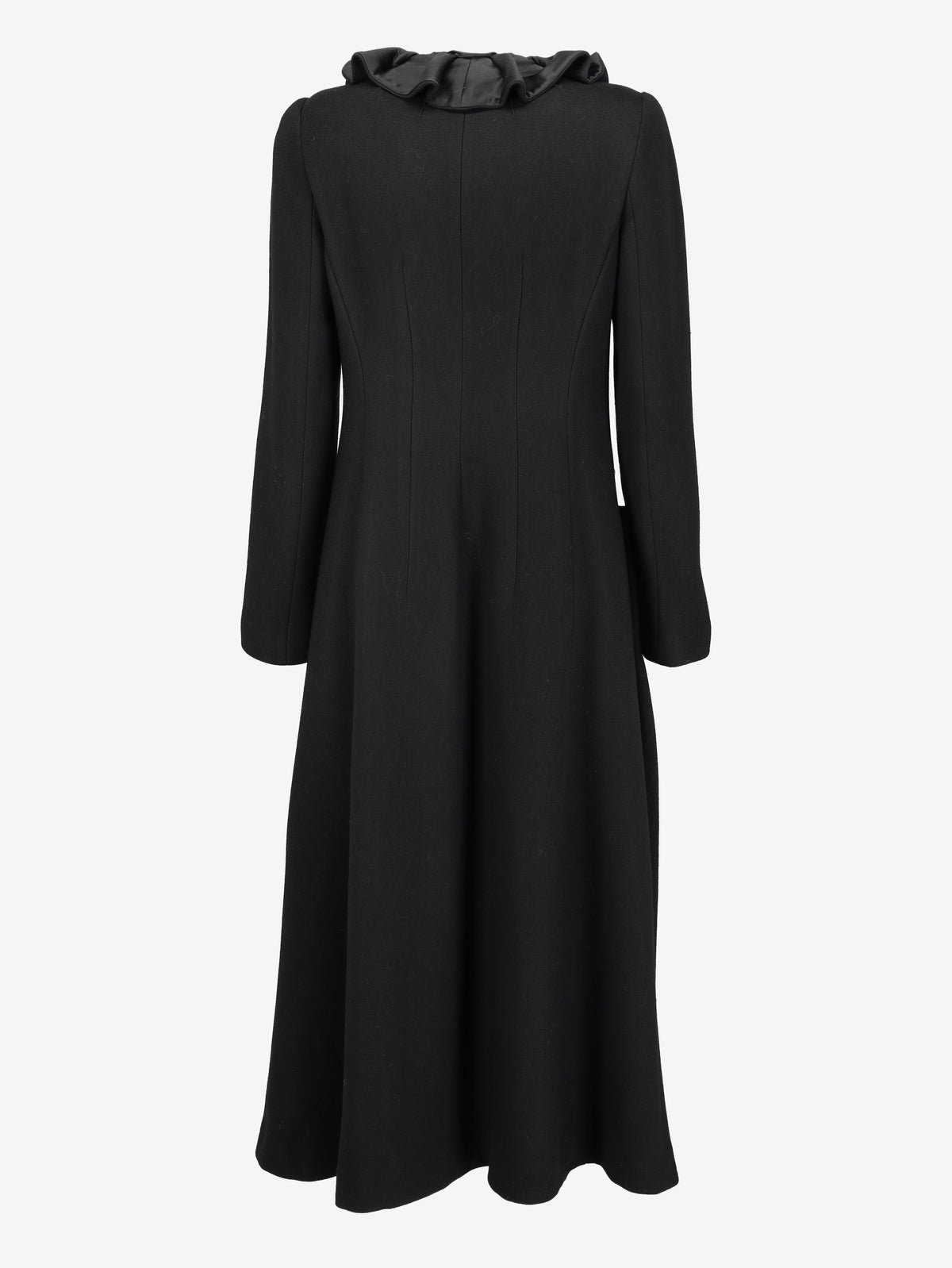 Emporio Armani Vintage Wool Coat with Gathered Collar W27526.182  Emporio Armani 