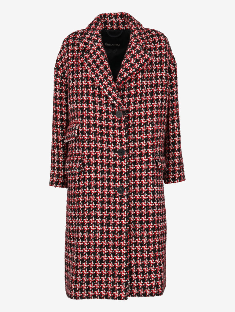 Ermanno Scervino Textured Multicolor Knitted Coat CVM26.22.27  Ermanno Scervino 