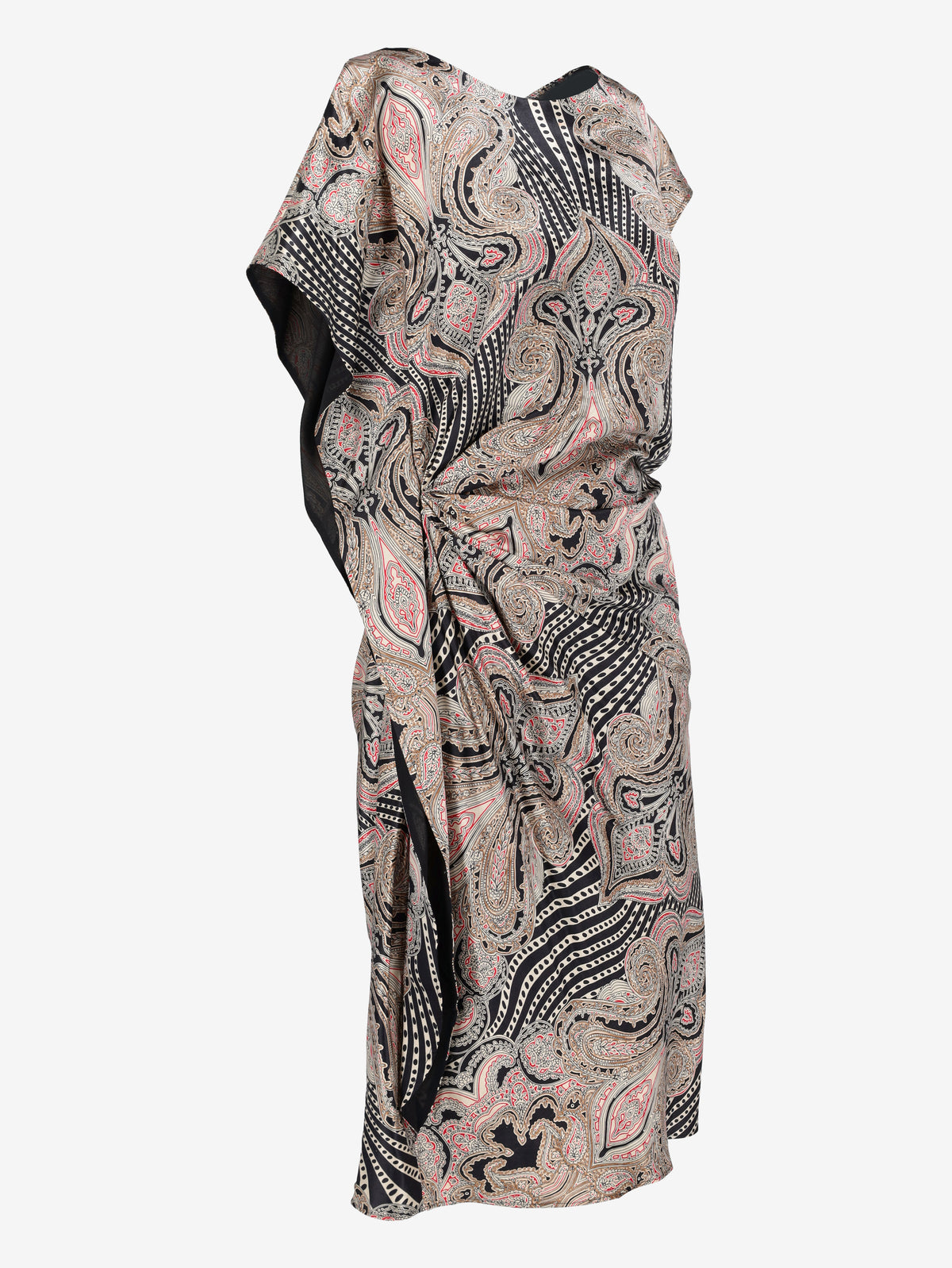 Etro Paisley Wool-Blend Draped Mini Dress CVM26.6.156  Etro 