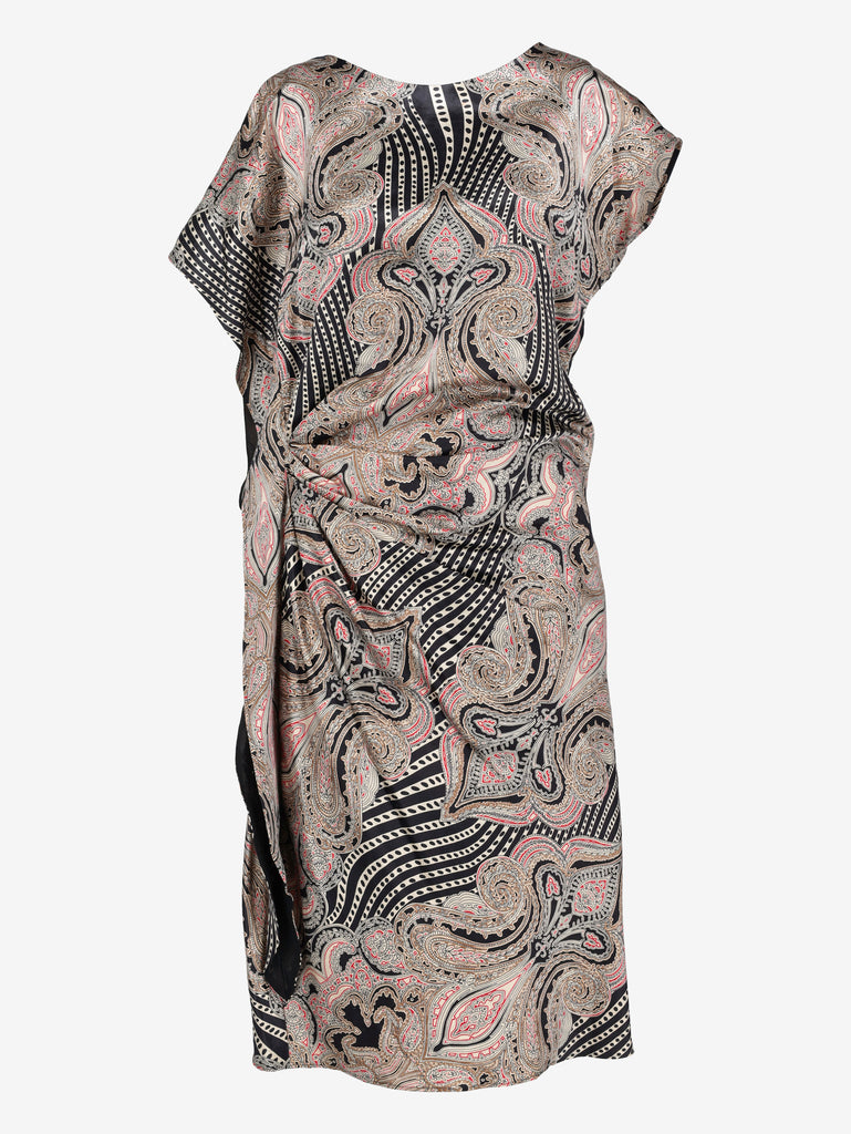 Etro Paisley Wool-Blend Draped Mini Dress CVM26.6.156  Etro 