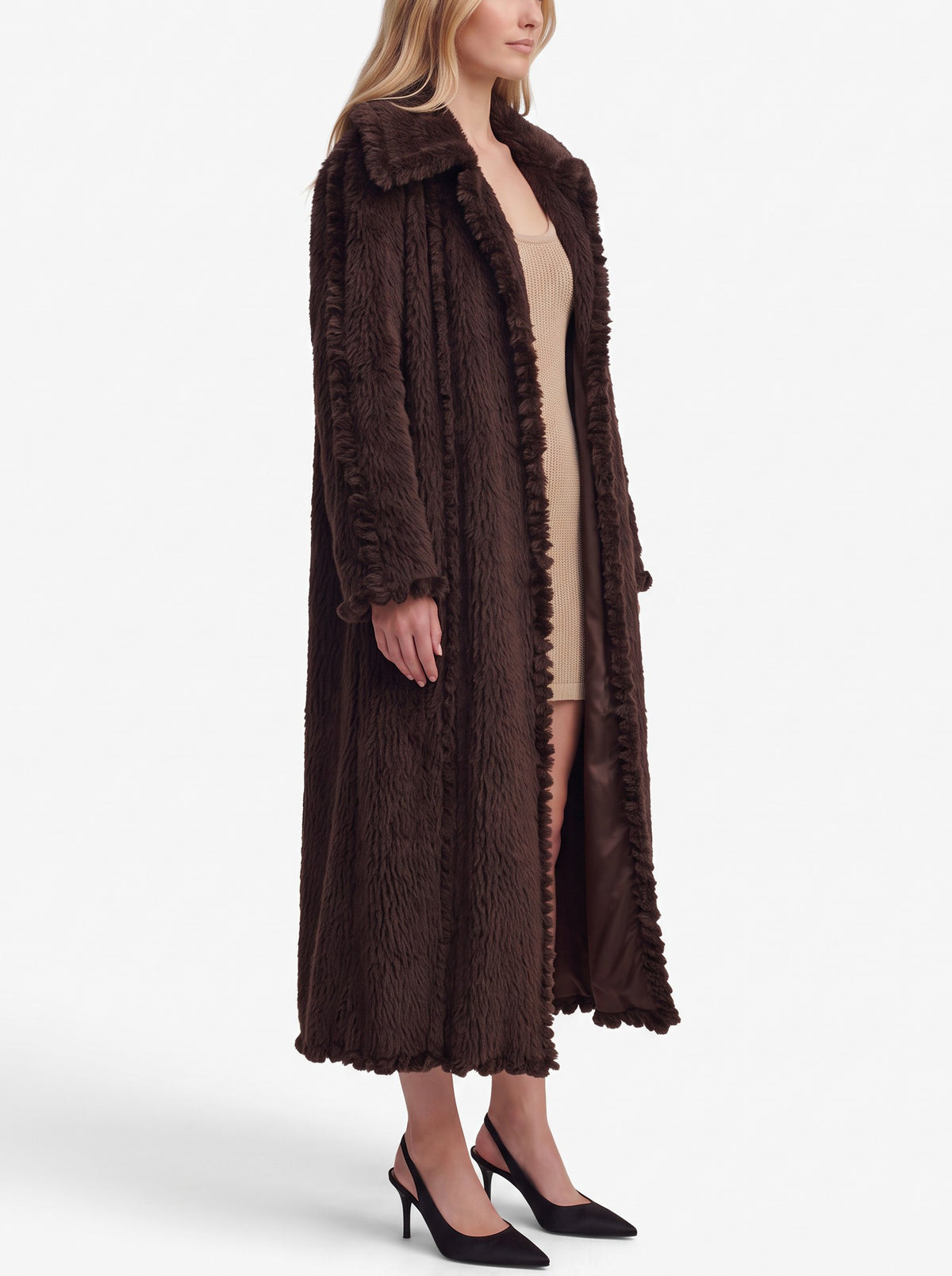 Fendi Vintage Wool-Blend Coat with Tie Collar W27526.184  Fendi 