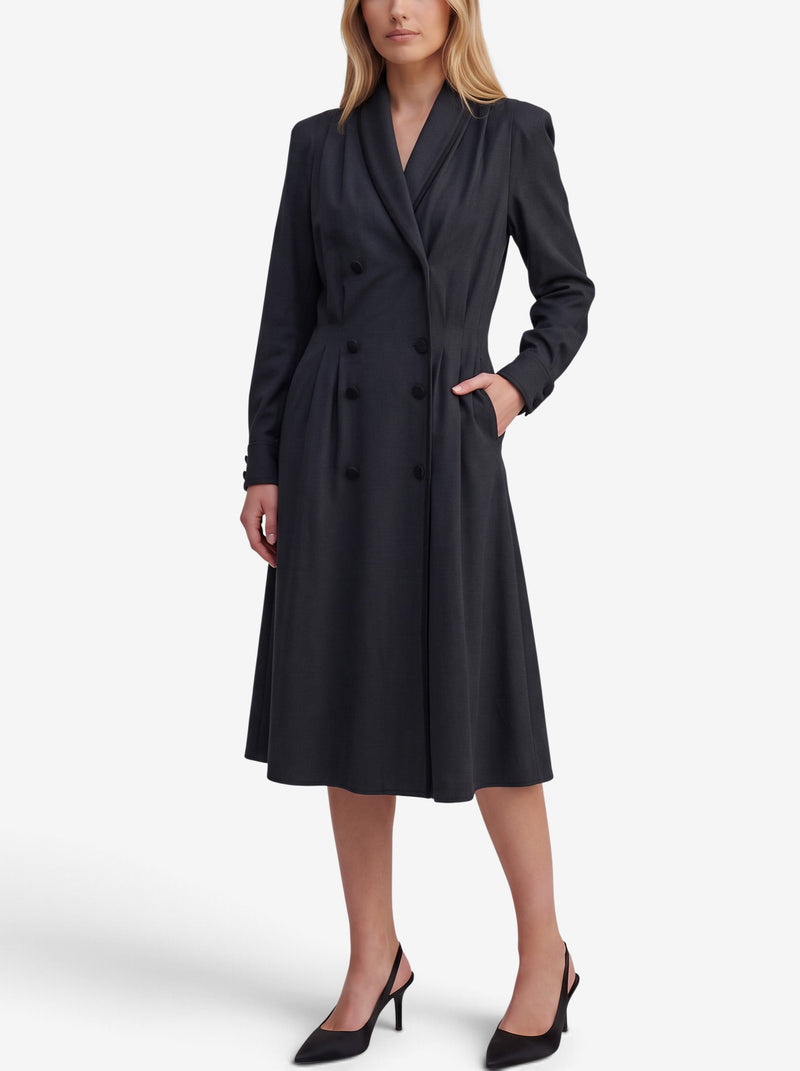 Fendi Vintage Wool Coat with Velvet Details W27526.185  Fendi 