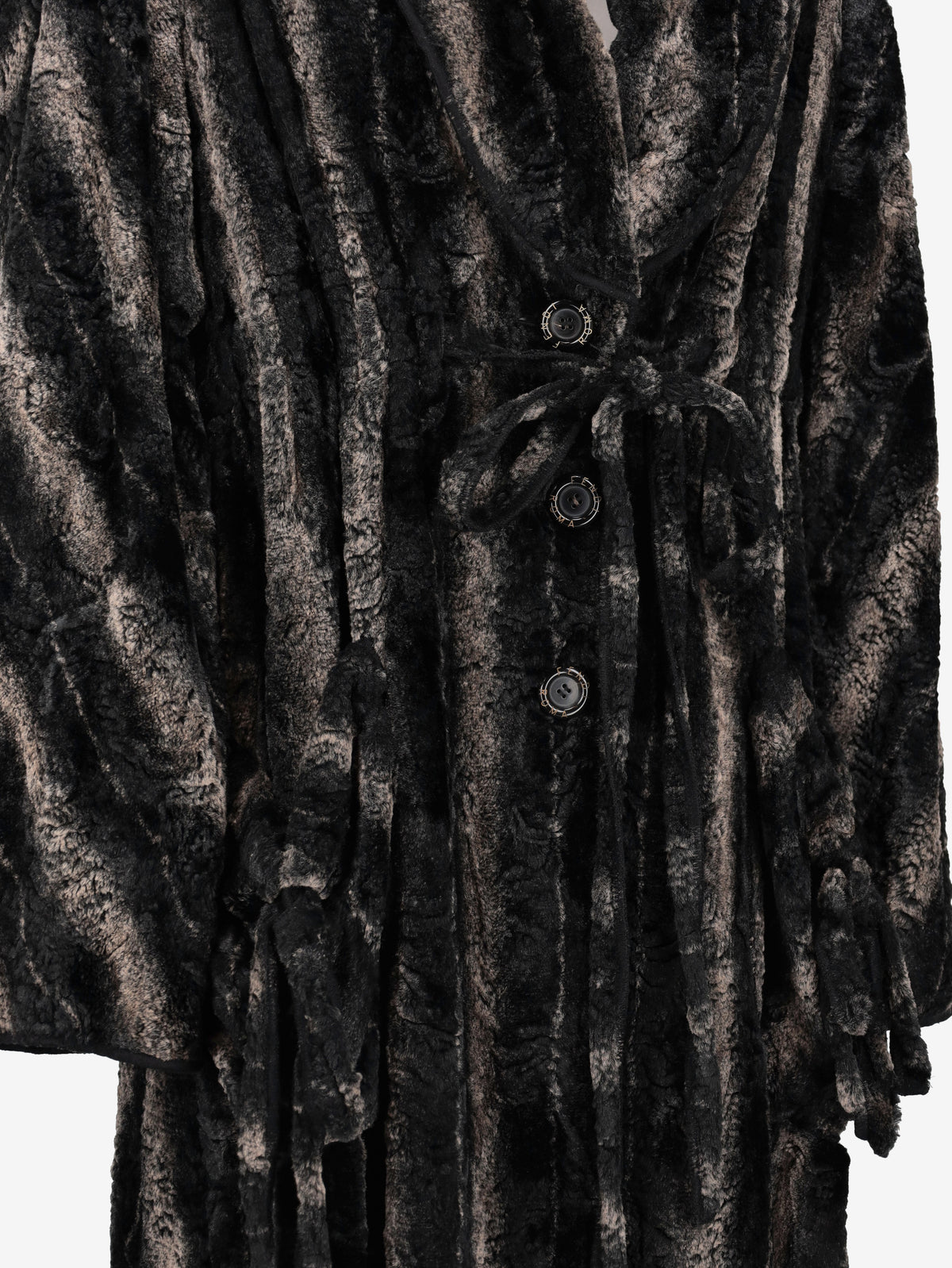 Fendi Vintage Faux-Fur Effect Long Coat W27526.186  Fendi 