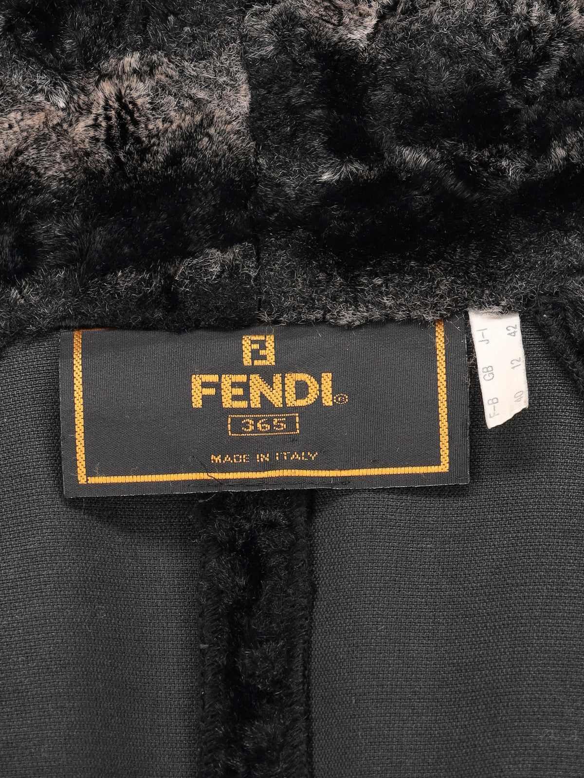 Fendi Vintage Faux-Fur Effect Long Coat W27526.186  Fendi 