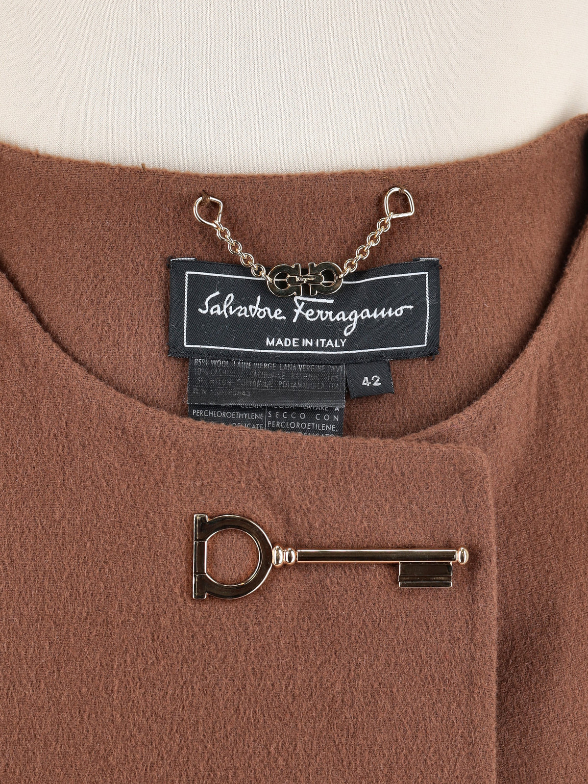 Salvatore Ferragamo Wool & Cashmere Cape CVM26.22.4  Ferragamo 