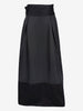 Salvatore Ferragamo Long Black Silk-Blend Skirt W2926.32  Ferragamo 