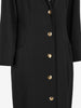 Genny Vintage Wool Coat with Gold-Tone Logo Buttons W27526.196  Genny 
