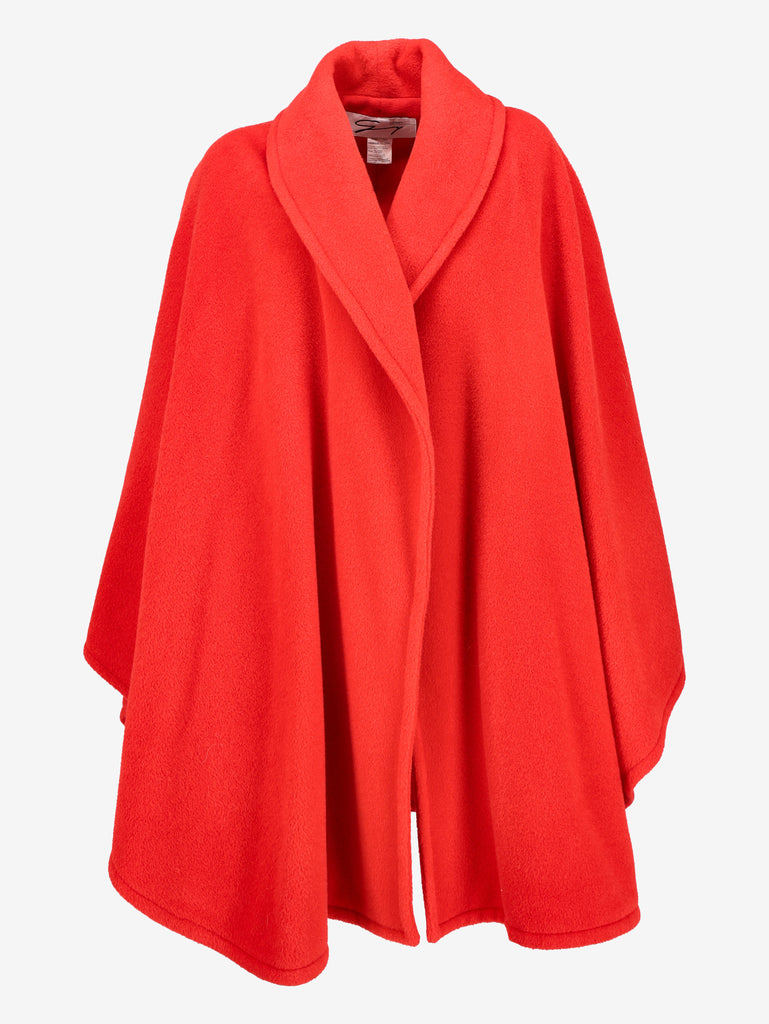 Genny Vintage Red Wool & Alpaca Cape W27526.198  Genny 
