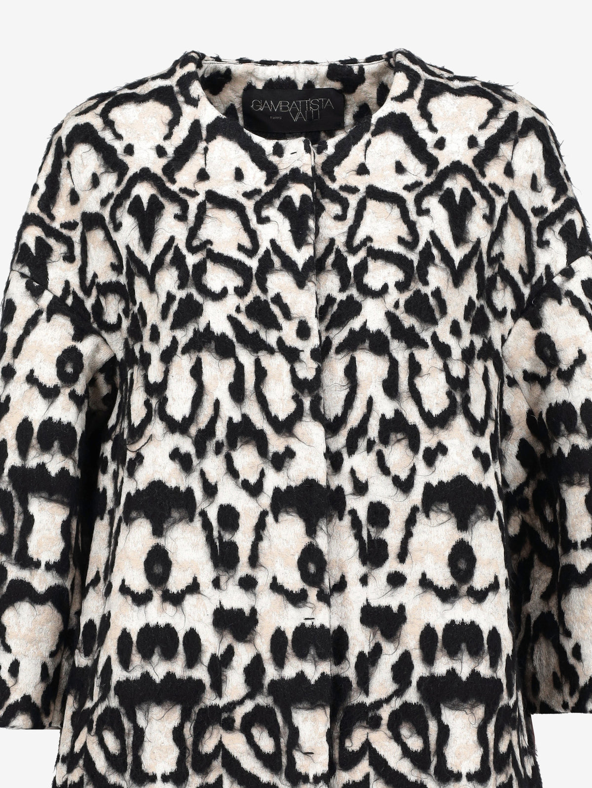 Giambattista Valli Textured Leopard Print Coat CVM26.22.60  Giambattista Valli 