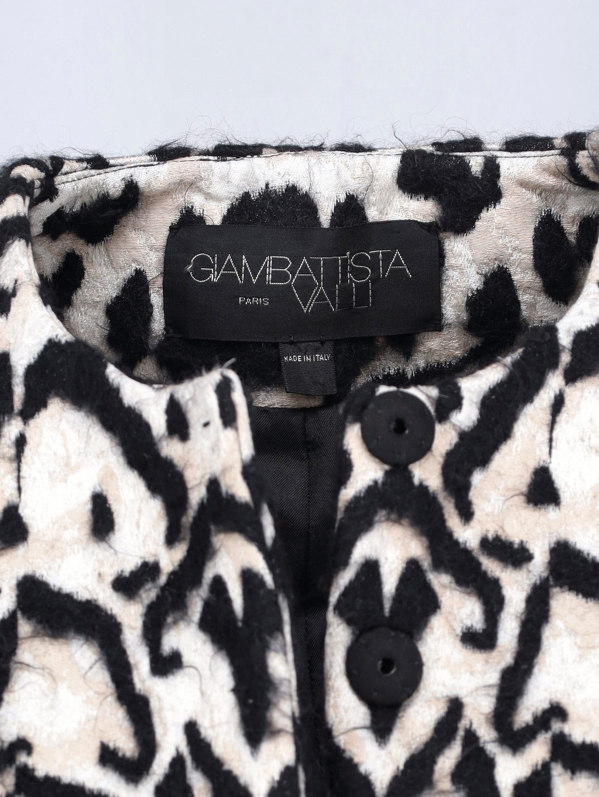 Giambattista Valli Textured Leopard Print Coat CVM26.22.60  Giambattista Valli 
