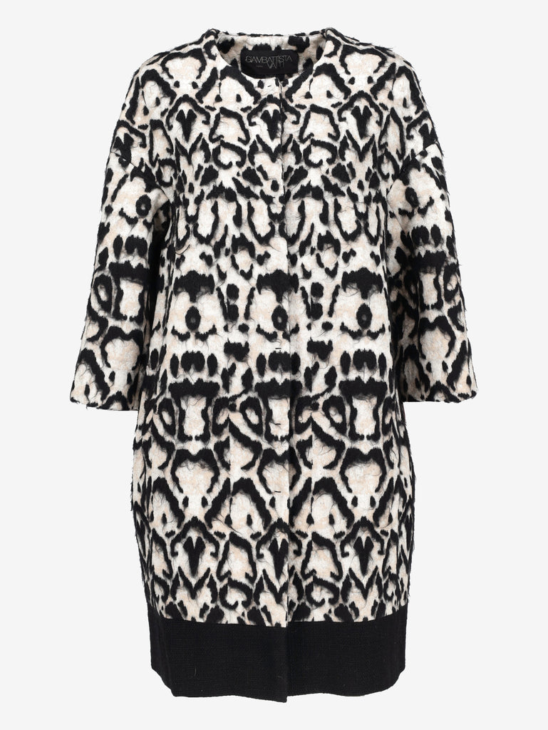 Giambattista Valli Textured Leopard Print Coat CVM26.22.60  Giambattista Valli 