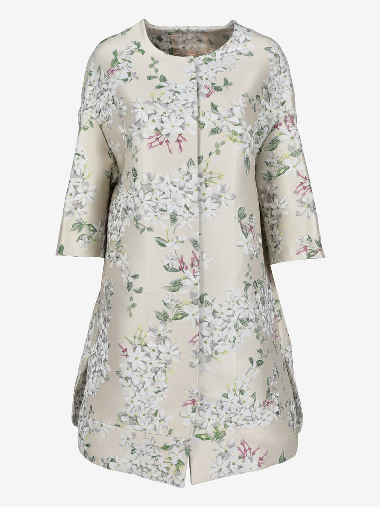 Giambattista Valli Floral Oversized Lightweight Coat CVM26.6.163  Giambattista Valli 