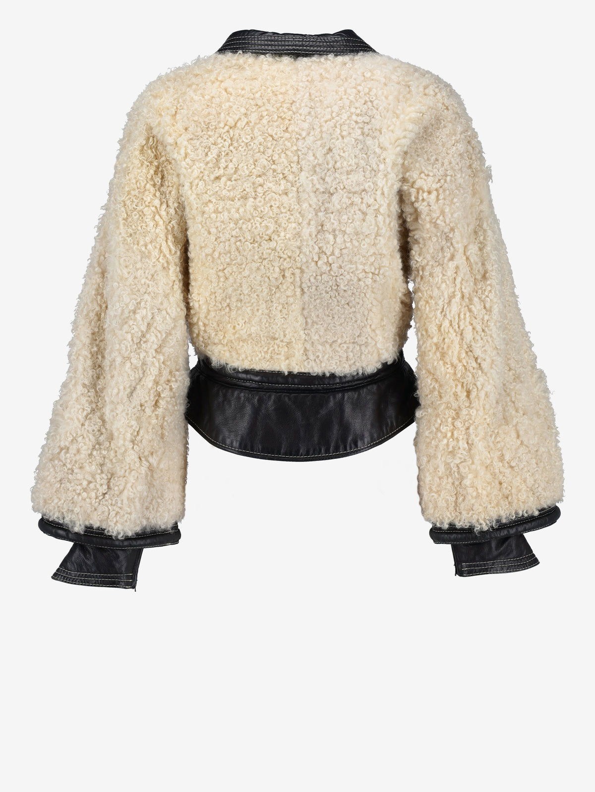 Gianfranco Ferré Jacket in Leather and Shearling wcv10043.11  Gianfranco Ferré 