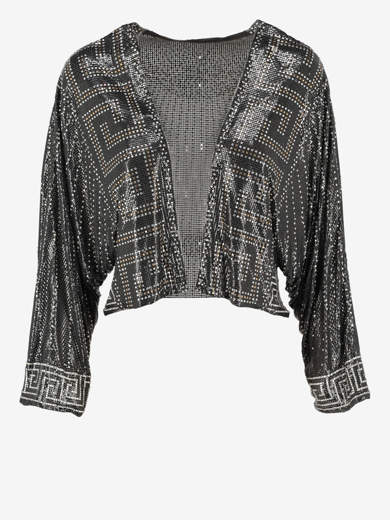 Gianni Versace Couture - Metallic Mesh Crop Blouse (S/S 1986) AR115  Gianni Versace 