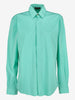 Versace Vintage Turquoise Cotton-Blend Shirt MR12926.13  Gianni Versace 