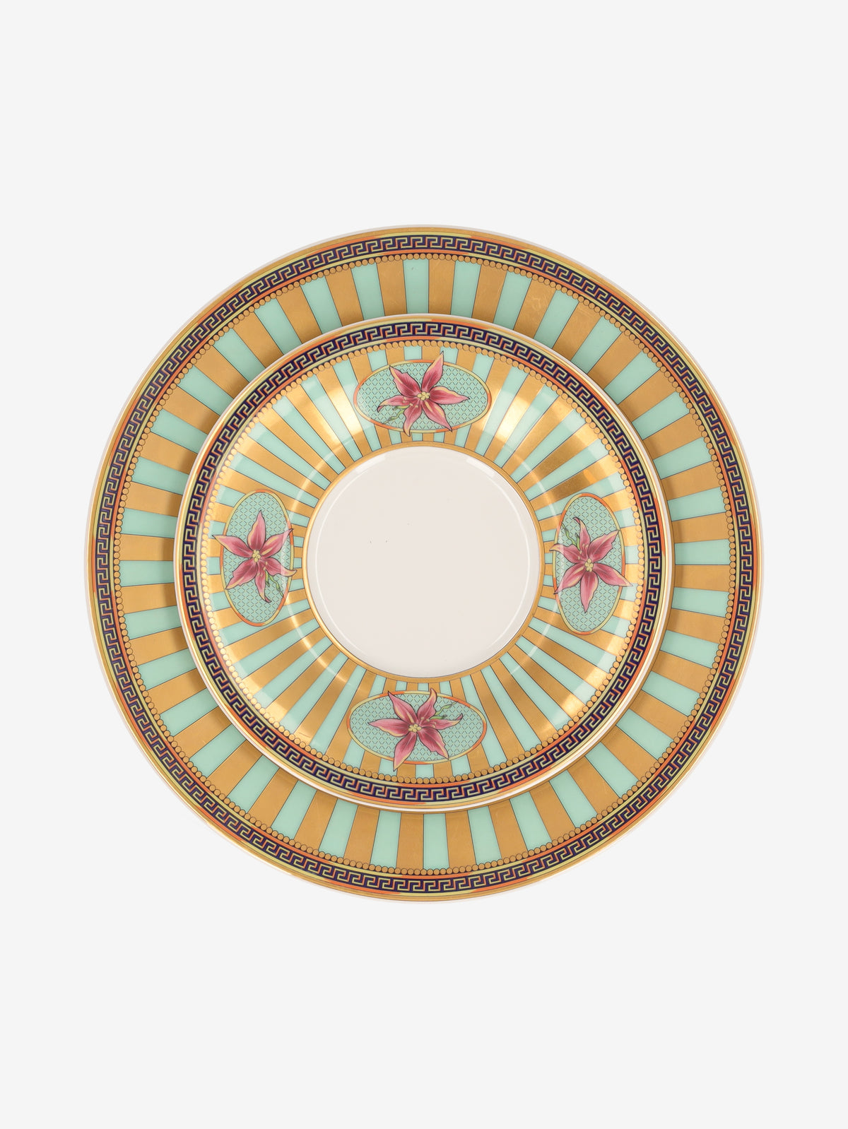 Rosenthal Meets Versace "Floral Elegy" 3-Piece Porcelain Coffee / Tea Set MR12926.40.2  Gianni Versace 
