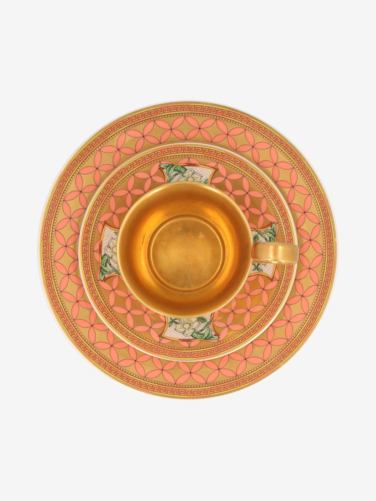 Rosenthal Meets Versace "Floral Elegy" 3-Piece Porcelain Coffee / Tea Set MR12926.40.5  Gianni Versace 