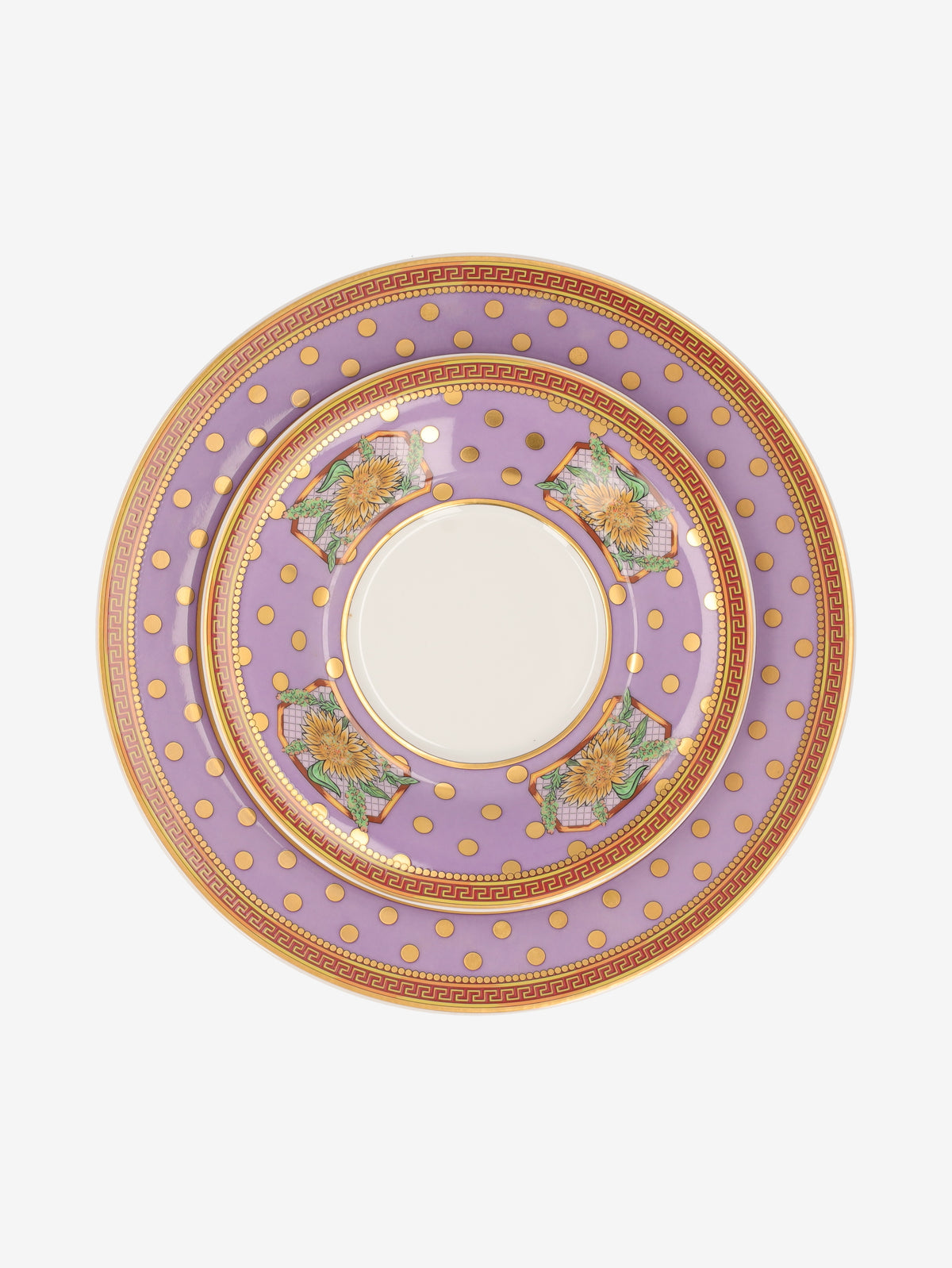 Rosenthal Meets Versace "Floral Elegy" 3-Piece Porcelain Coffee / Tea Set MR12926.40  Gianni Versace 