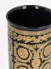 Rosenthal Meets Versace "Gold Baroque" Black and Gold Porcelain Vase MR12926.42  Gianni Versace 